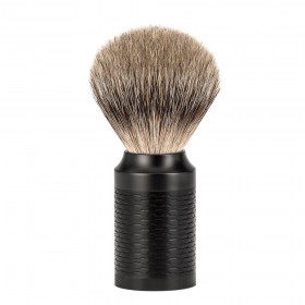 Pamatuf Silvertip Badger cu par de bursuc si maner din otel Muehle Rocca 091 M 96 JET